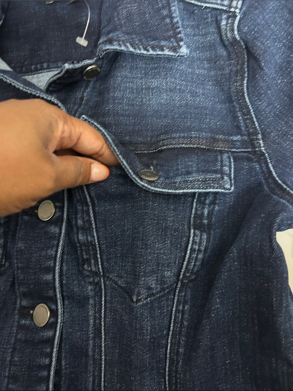 NWT (size small) Fit & Flare Denim Trucker Jacket
Liverpool Los Angeles - Picture 6 of 7